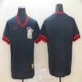 Nike Minnesota Twins blank Throwback dark blue mlb baseball jersey-BD