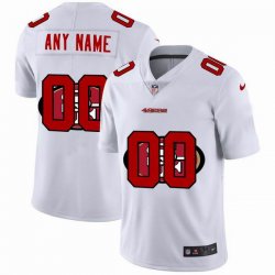 Customized Nike San Francisco 49ers white Color Rush Limited Jersey Shadow edition