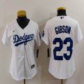 Youth Nike Los Angeles Dodgers #23 Kirk Gibson white majestic baseball jerseys