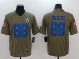 Nike Dallas Cowboys Dez Bryant #88 green USA flag Color Rush Limited Jersey