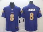 Baltimore Ravens #8 Lamar Jackson Purple Color Rush Limited Jersey (1)