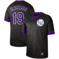 Nike Colorado Rockies #19 Blackmon black throwback baseball jerseys