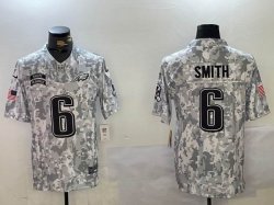 Philadelphia Eagles 6# DeVonta Smith Nike Arctic Camo 2024 Salute to Service Limited Jersey