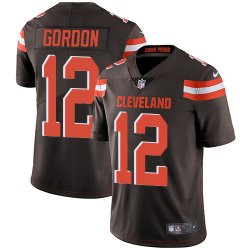 Cleveland Browns #12 Josh Gordon brown Nike Color Rush Limited Jerseys