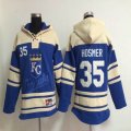 Kansas City Royals Eric Hosmer 35# Blue mlb baseball Hooded Sweatshirt