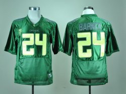 NCAA Oregon college #24 BARNER green jerseys