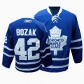 Tyler Bozak Jersey 42 Blue Home Throwback Toronto Maple Leafs Jersey