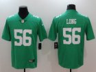 nike Philadelphia Eagles #56 Long light green Color Rush Limited Jersey