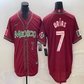 2023 World Cup Mexico #7 Julio Urias red majestic baseball jerseys 90