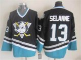 Anaheim Ducks Selane #13 black nhl hockey Jersey A patch