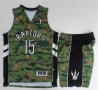 Toronto Raptors 15# Vince Carter green camo nike nba suits-LT