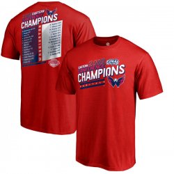 Men\'s Washington Capitals Fanatics Branded Red 2018 Eastern Conference Champions Shorthanded Roster T-Shirt