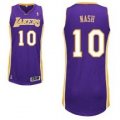 Los Angeles Lakers #10 Steve Nash purple Jersey