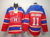 Reebok Montreal Canadiens GALLAGHER 11# red NHL Hooded Sweatshirt