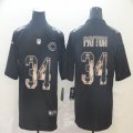 Nike Chicago Bears #34 Walter Payton black Color Rush Limited Jerseys Goddess version