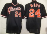 San Francisco Giants 24 Mays Black MLB Jersey