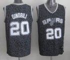 Adidas San Antonio Spurs GINOBILI 20# black Leopard color NBA Jerseys