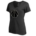 Women's Washington Wizards Fanatics Branded Black Plus Size Cloak Camo V-Neck T-Shirt