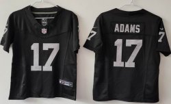 Women Las Vegas Raiders 17# Davante Adams black Nike Vapor F.U.S.E. Limited Jersey