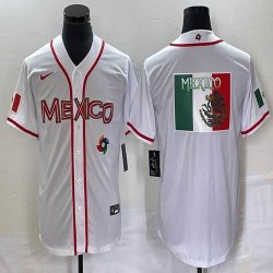 2023 World Cup Mexico blank white majestic baseball jerseys 24