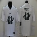 Nike Eagles #11 Carson Wentz white fashion Color Rush Limited Jerseys -BD