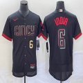 Nike Cincinnati Reds #6 Jonathan India black Flexbase Authentic Collection Jersey city version -BD 01