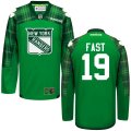 customized 2016 York Rangers #19 Fast green ice hockey jersey