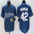 Nike Los Angeles Dodgers #42 Jackie Robinson blue majestic baseball Jerseys Joint name -BD 03