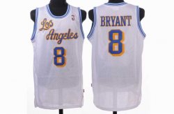 Los Angeless Lakers 8 Bryant white NBA Jersey