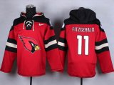 Nike Arizona Cardinals #11 Larry Fitzgerald red nfl Hooded Sweatshirt