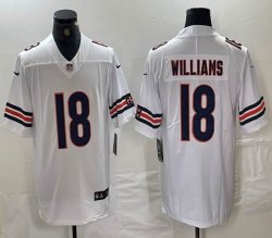 Nike Chicago Bears #18 Caleb Williams white Color Rush Limited Jersey