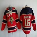 Florida Panthers #16 Aleksander Barkov red black NHL hooded sweatshirt