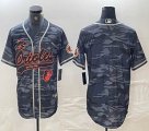 Nike Baltimore Orioles blank grey camo MLB Baseball jerseys Joint name-BD 01