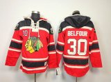 Chicago Blackhawks BELFOUR 30# Red NHL Hooded Sweatshirt