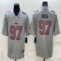 Nike San Francisco 49ers #97 Nick Bosa Gray Color Rush Limited Jersey-BD