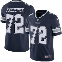 Custom Nike Dallas cowboy #72 Travis Frederick blue Color Rush Limited Jerseys