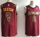 Nike Cleveland Cavaliers #2 Collin Sexton red basketball jersey