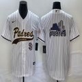 Nike San Diego Padres blank white majestic baseball jersey Joint name -BD 05