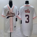 Nike Houston Astros #3 Jeremy Pena white majestic baseball jerseys Joint name -BD 01