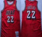 Miami Heat Bape #22 Jimmy Butler red throwback nba basketball jersey-XD