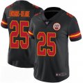 Nike Kansas City Chiefs #25 Edwards-Helaire black Color Rush Limited Jerseys