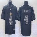 Nike New Orleans Saints #4 Derek Carr black Color Rush Limited Jersey-Special funds 07