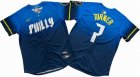 Men's Philadelphia Phillies Trea Turner Nike Blue 2024 City Connect Limited Player Jerseys big size