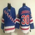 Reebok Rangers #30 Henrik Lundqvist Blue ice hockey Jersey