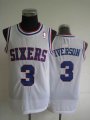 Philadelphia 76ers 3# Iverson White NBA Jersey