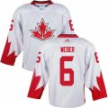 Canada 2016 World Cup #6 Weber white Hockey jerseys