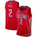 Nike New Orleans Pelicans #2 Lonzo Ball red NBA basketball jerseys