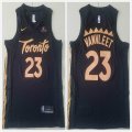 Nike Toronto Raptors #23 Fred VanVleet black nba basketball Jerseys city version-TY