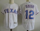 Texas Rangers Rougned Odor #12 white Flexbase Authentic Collection Jersey