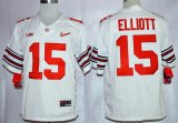 Ohio State Buckeyes #15 Ezekiel Elliott Diamond Quest Nike 2015 College Football Playoff Sugar Bowl Special Event Jersey white